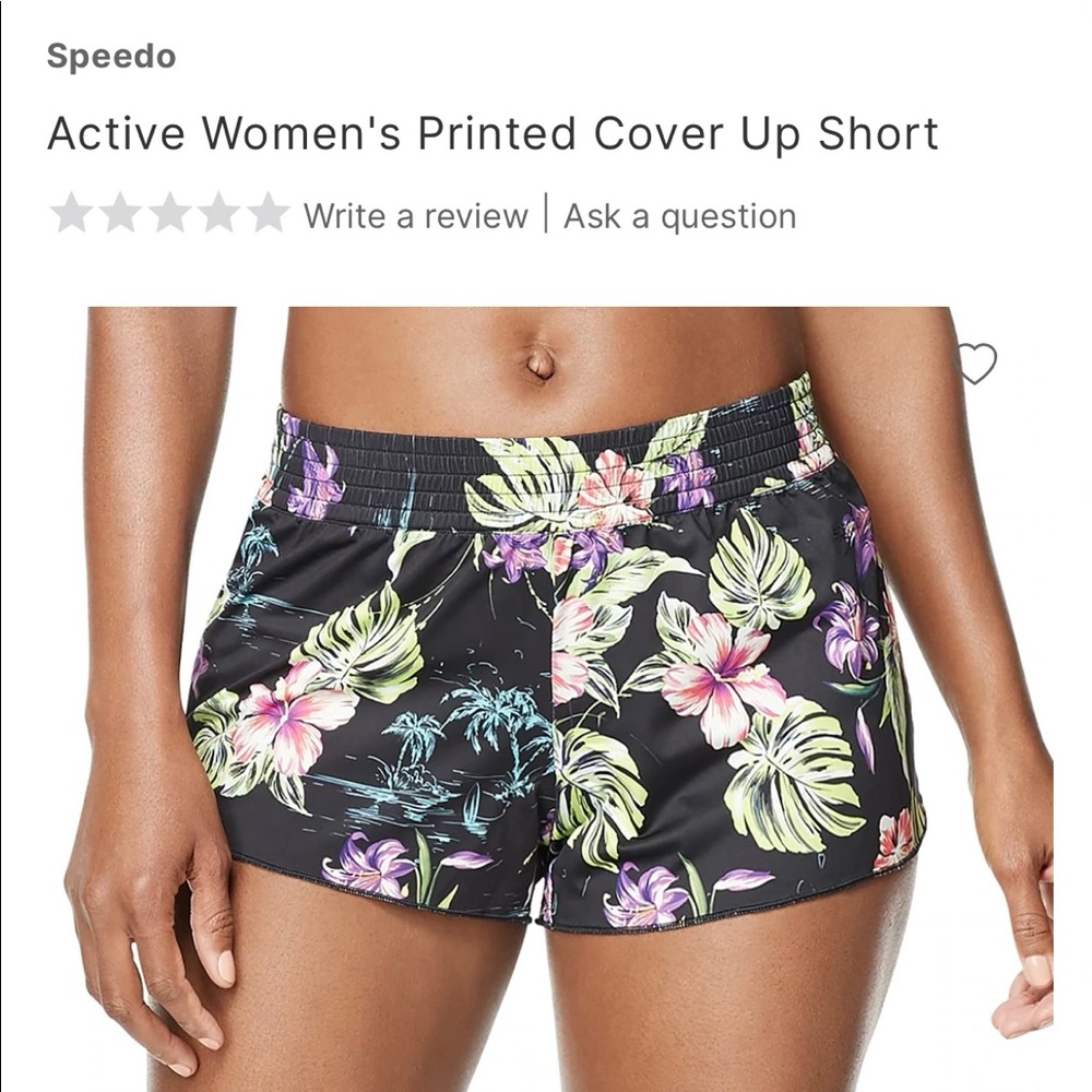 Speedo active women’s printed cover up short.